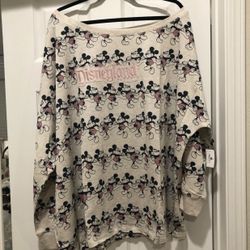 NWT Disneyland mickey mouse shirt top 3X  Size 3X  Material: 65% polyester, 35% rayon