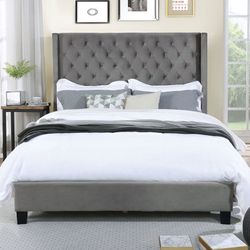 Queen Size Frame And Mattress