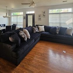 Charcoal 3 Piece Sectional Couch 