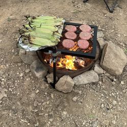 Swivel BBQ Grill For Firepit