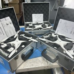 Potensic T25 White 2.4 GHz FPV Real Time Video Quad Copter GPS Camera Drone (3 Cases for PARTS ONLY)