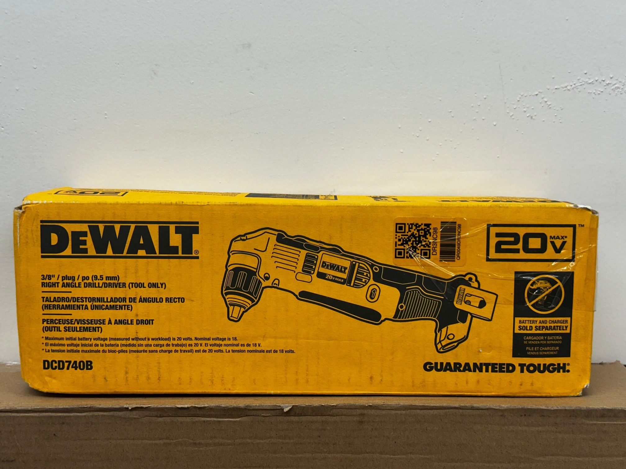 DEWALT 20-volt Max 3/8-in Keyless Right Angle Cordless Drill
