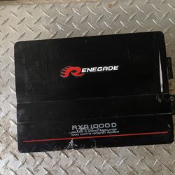 Renegade RXA1000D mono car amplifier.