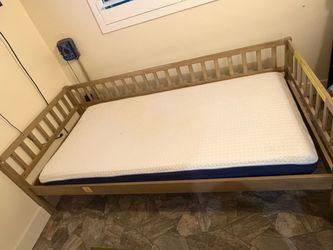 Twin XL Bed Frame + Twin Mattress