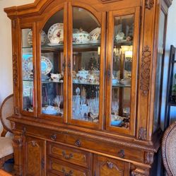 China Cabinet and Dining Room Set