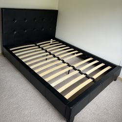 Full Size Black Bed frame 