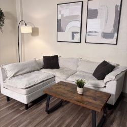 Off White Modular Sectional Couch DELIVERY WITHIN A WEEK