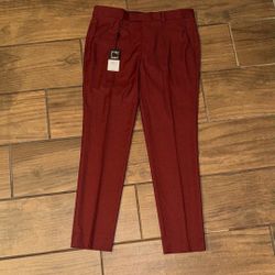 Men's Red Dress Pants Topman