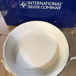 Silver Vegetables Dish 