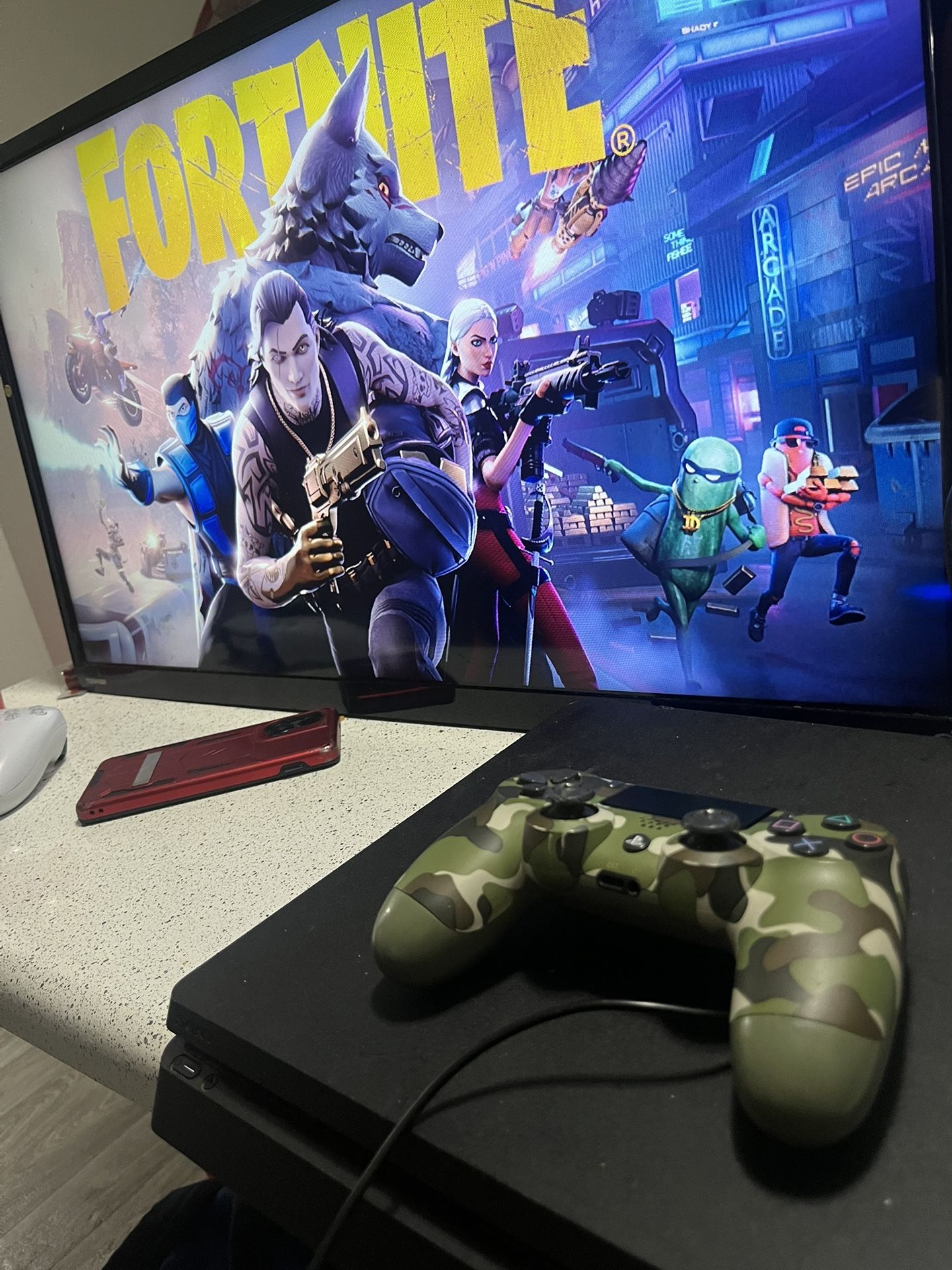 PS4 With Game And Controller