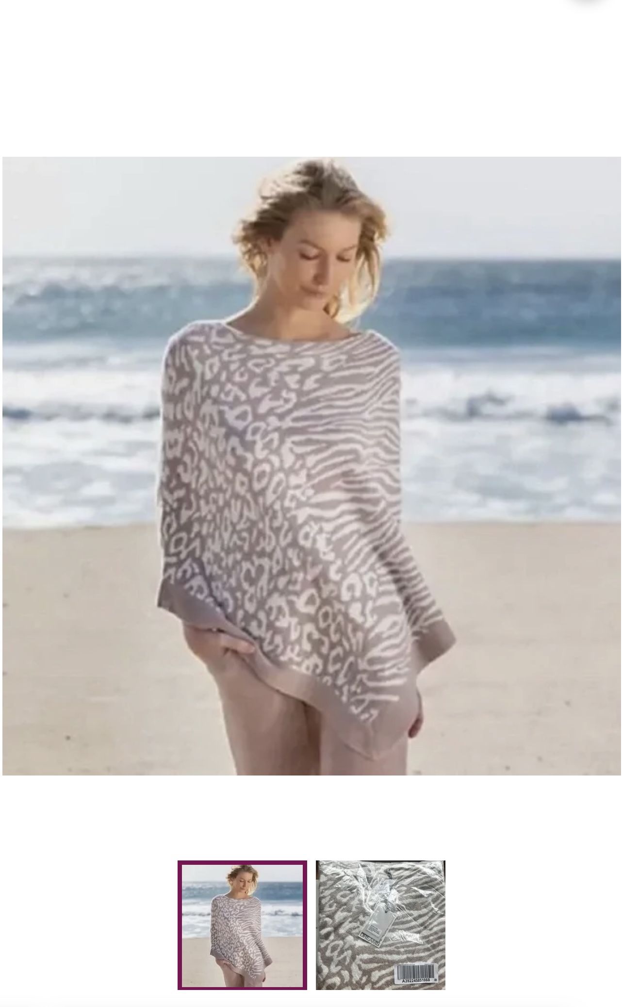 Barefoot Dreams One Size Poncho