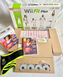 Wii Fit Plus Balance Board Zumba Fitness Combo Complete Like New Physical Therapy