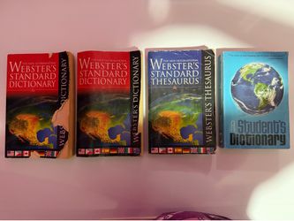Webster’s dictionary/thesaurus & A student’s dictionary