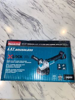 Makita 18V LXT Lithium-Ion Brushless Cordless 4-1/ 2 in. /5 in. X-LOCK Angle Grinder with AFT