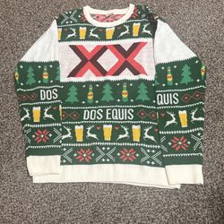 Dos Equis Christmas Sweater Adult Large
