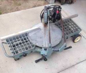 1987 Delta Sawbuck Frame & Trim Saw (w/ manual