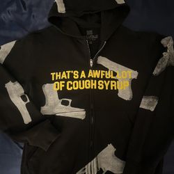 BLACK GLOCK ZIP-UP HOODIE