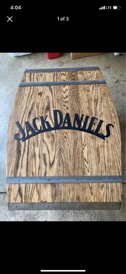 Handcrafted Jack Daniels wood barrel table