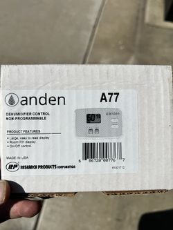 ANDEN A77 DEHUMIDIFIER CONTROL
