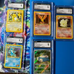 CGC Pokemon Card Lot And 1 TAG Vintage And Modern