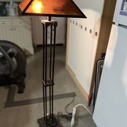 Van Erp Amber Mica 63 Inch Floor Lamp by Meyda Lighting