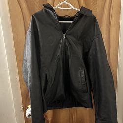 Leather Jacket Mens Medium 