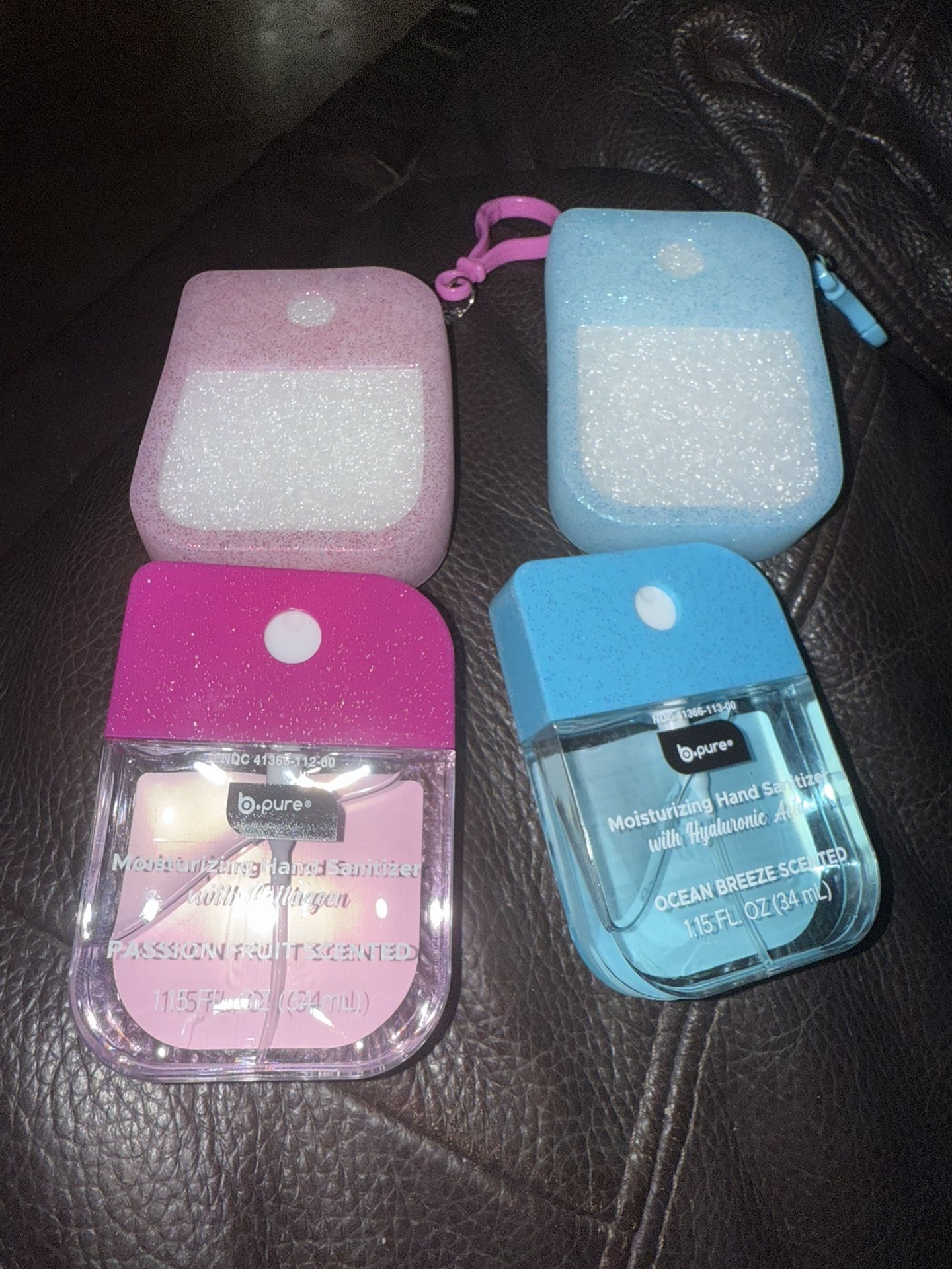Glitter Cases And Hand Sanitizer
