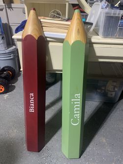 Pottery Barn Wall Mounted Large Wood Crayons