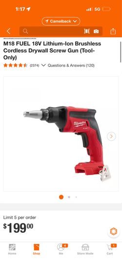 Milwaukee screw gun