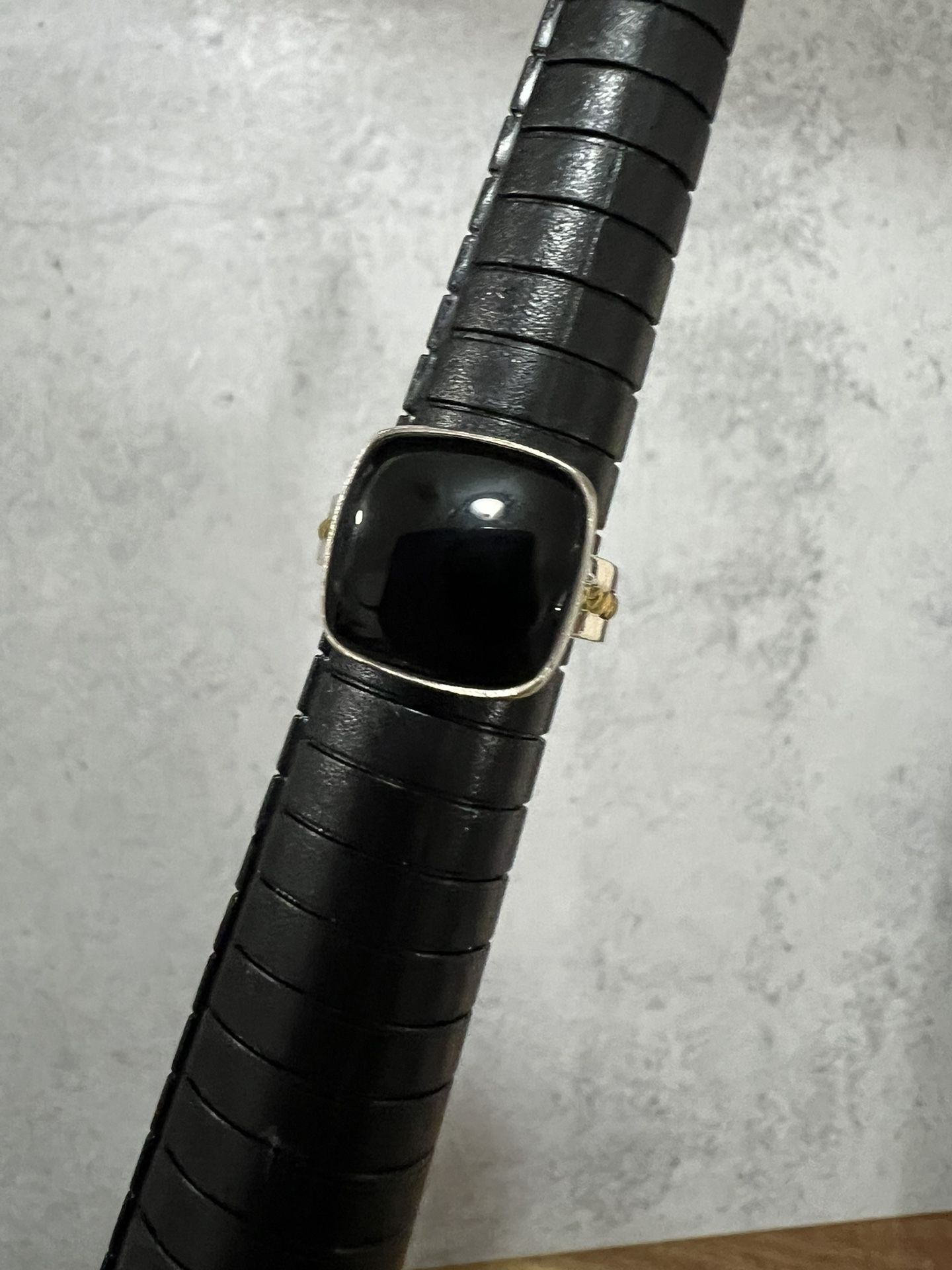 Onyx sterling silver 925 size 6 ring