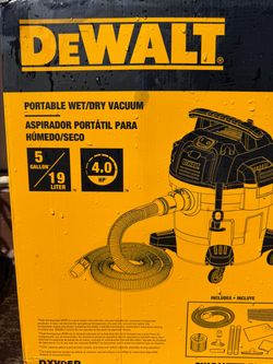 DEWALT shop vac 4.0hp 5 gallon