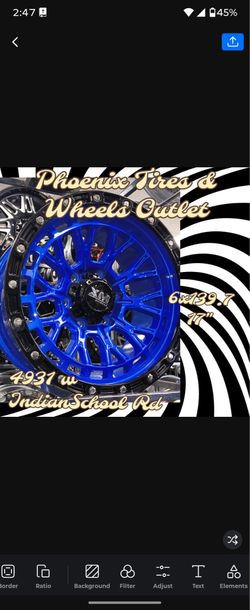 Electric Blue Pop with Off-Road Edge! ⚡🔵 ​Make a massive statement on the street or the trail with this striking 17" Electric Blue & Black Beadlock-S