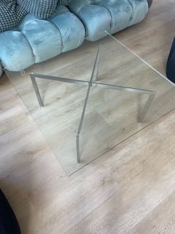 Barcelona Coffee Table - Chrome and Glass