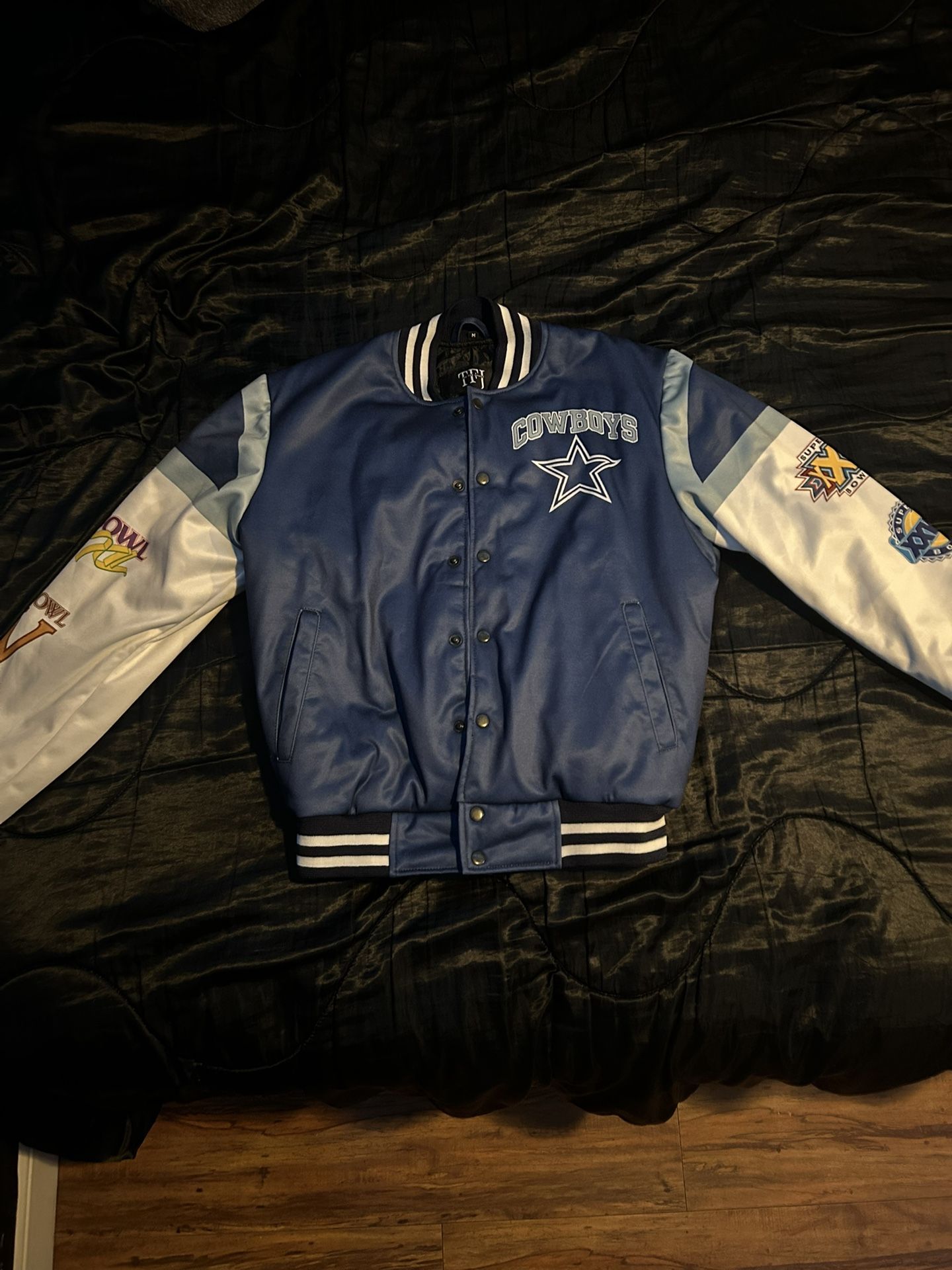 Dallas Cowboys Super Bowl 5x Champions Varsity Jacket