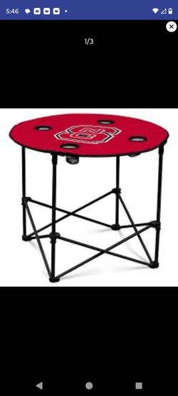 Logo Brands NCAA North Carolina State Wolfpack Round Tailgating Table 