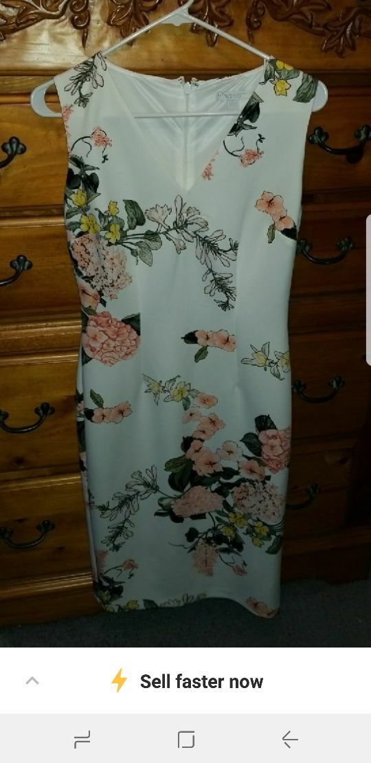 NY&Co women's mid length floral dress - small