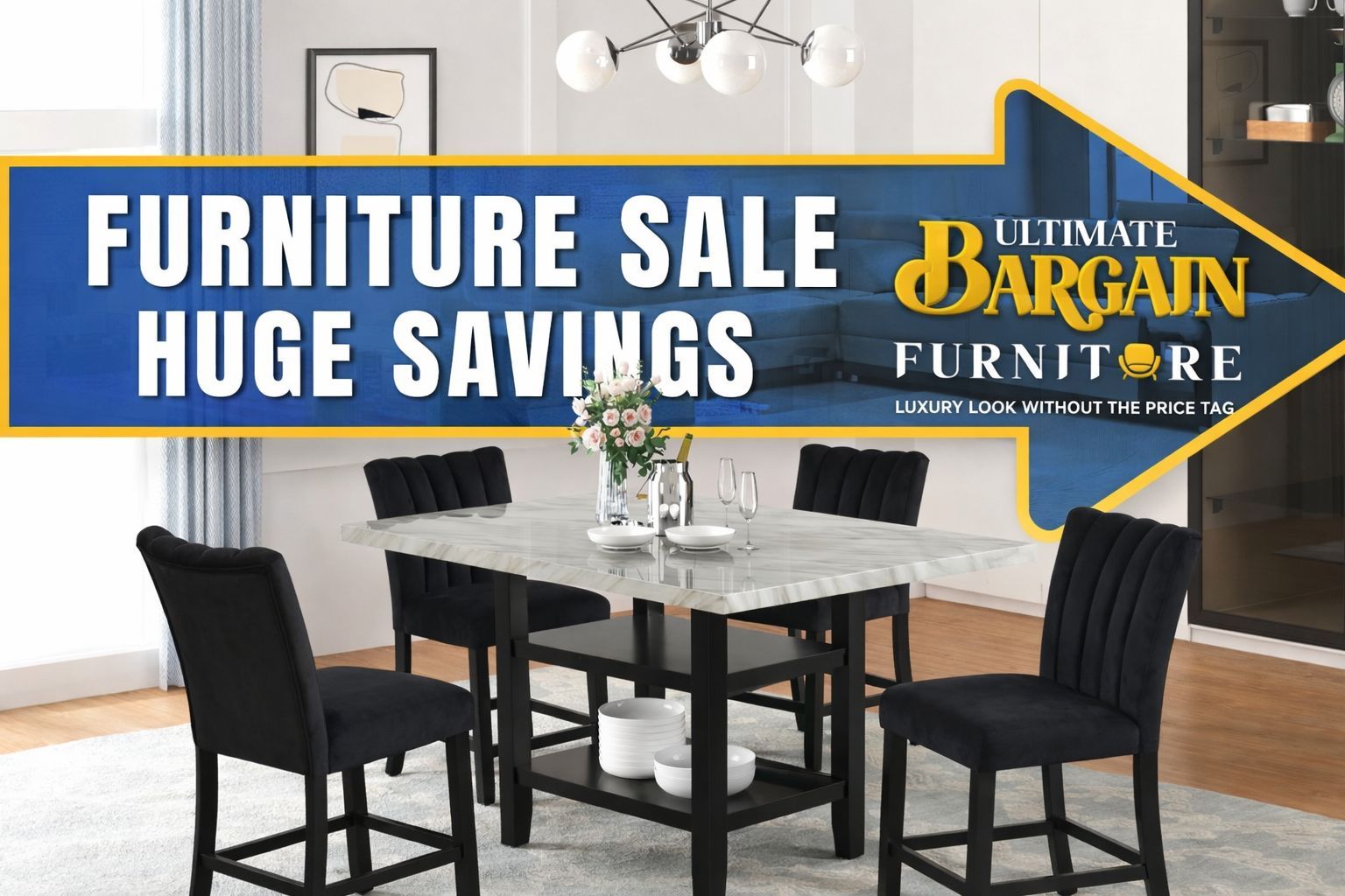 Elegant Marble-Top Dining Table