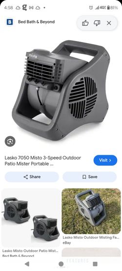 Outdoor patio misto fan