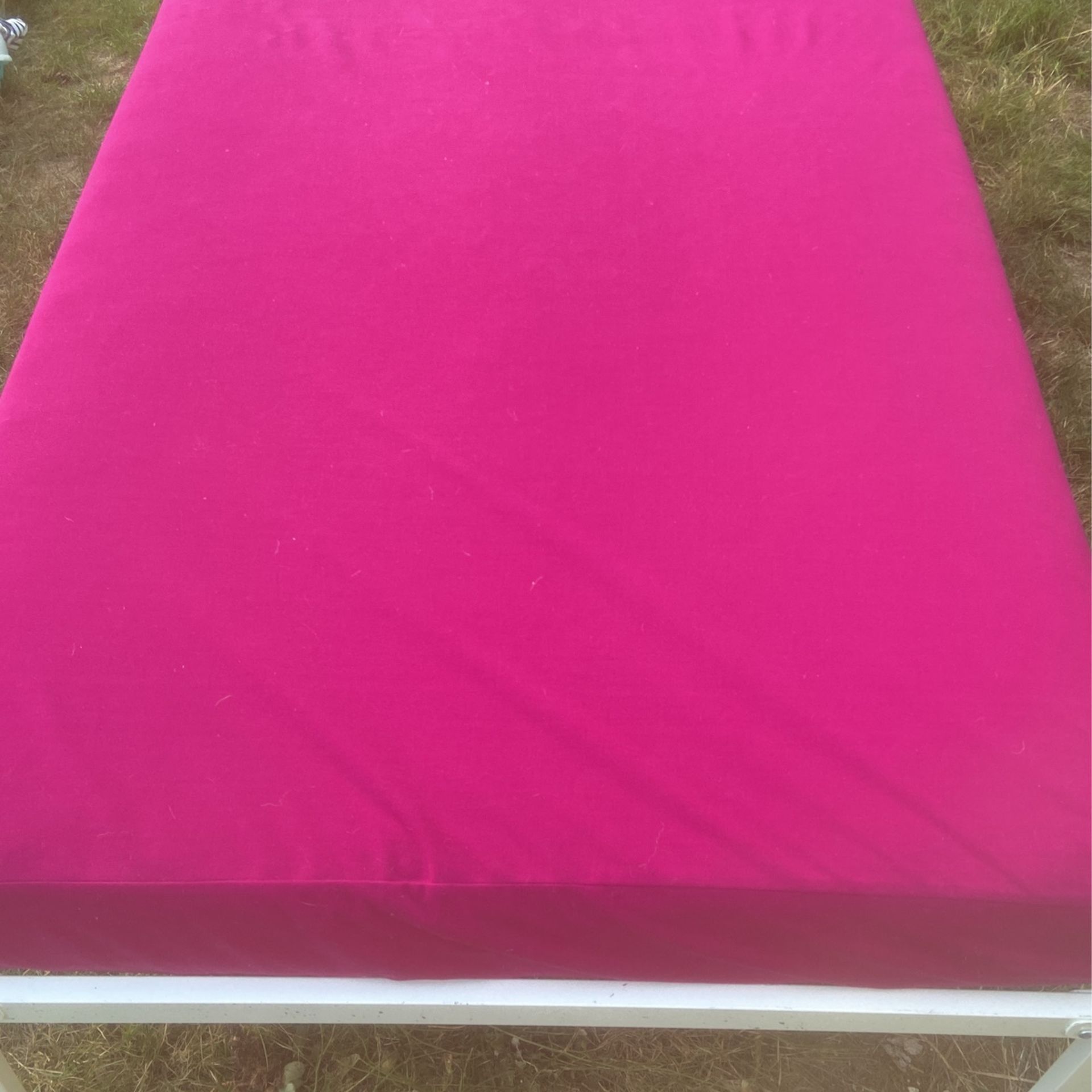 Twin Bed Frame and Mattress Good Condition Clean Price 40$ Pick Up. E. Side. Tacoma