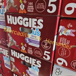 Huggies Little Movers Size 5 Diapers Nuevos en Caja / 144pcs Firm Price