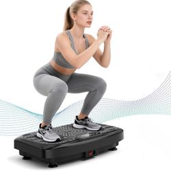 Vibration Plate Exercise Machine for Lymphatic Drainage, Vibration Platform 450 Lbs Capacity(Brick Orange)