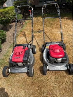 2 Honda commercial mowers