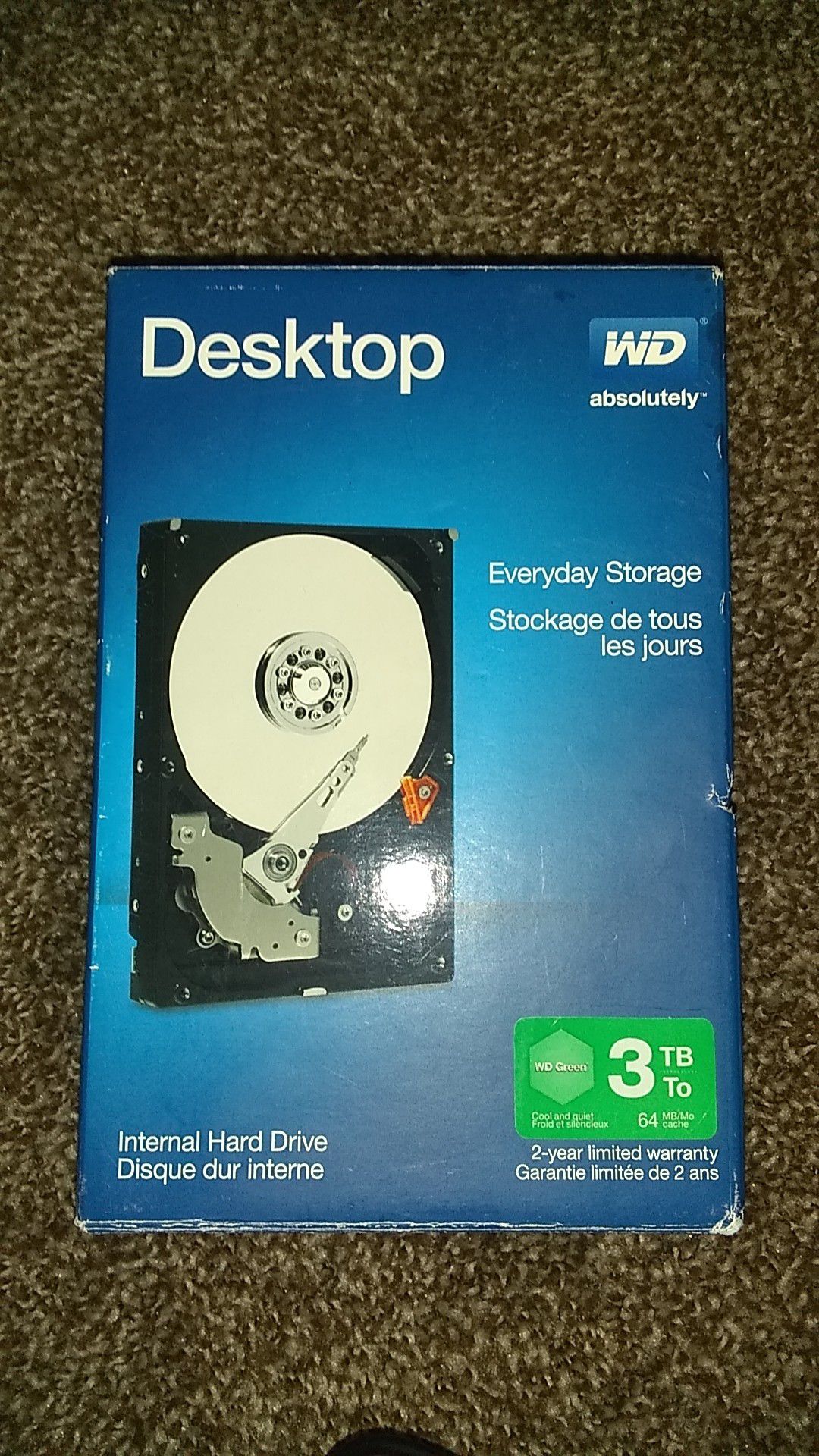 3 terabyte external desktop hard drive