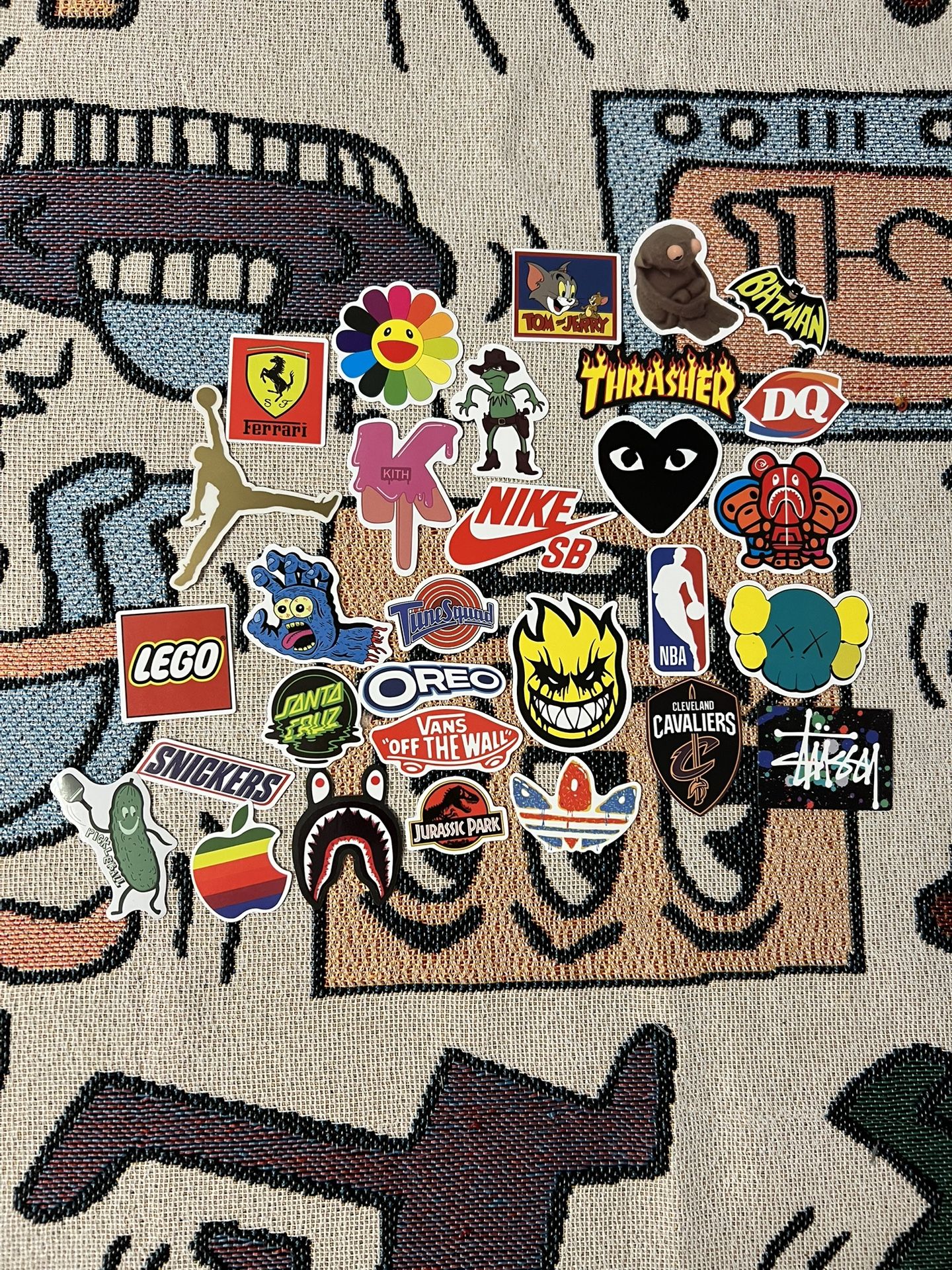 Sticker Bundle (Designer, Cartoons, Name Brands Etc.)