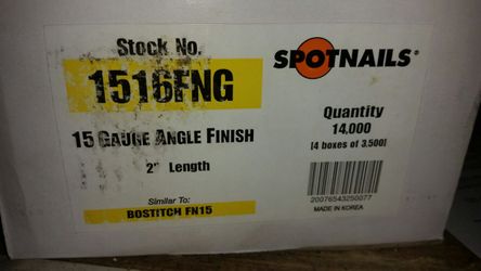 15 gauge angle finish