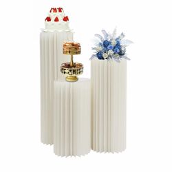 New in box 3 pc party cylinders foldable