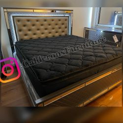14” King Midnight Collection Hybrid Pillow Top Mattress !