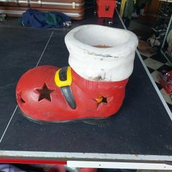 Christmas Red Shoe Starred Candle Votive Holder