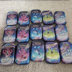 Empty Paldean fates tins lot