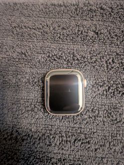 Apple Watch Series 11  (42mm Rose Gold Aluminum 64GB, GPS + Cellular) White Sports Band